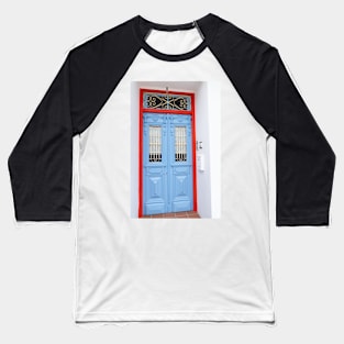 building entrance with blue door Baseball T-Shirt